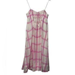 Maeve by Anthropologie Women’s XL Linen Tie-Back Maxi Dress
